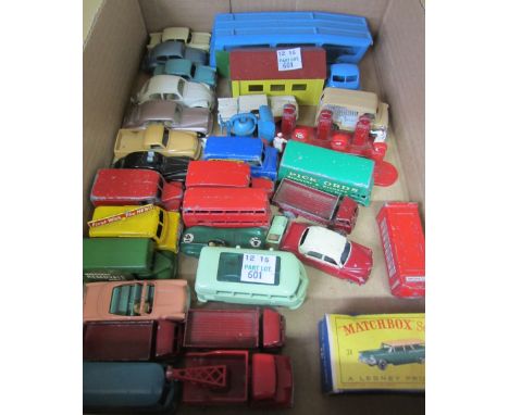 A quantity of Matchbox Lesney die cast vehicles from the 1-75 series, including; no.34 VW Caravette, no.31 Ford station wagon