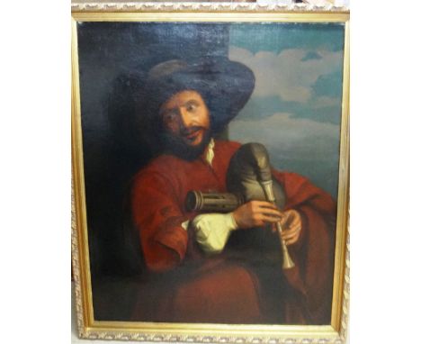 After Sir Anthony van Dyck, Portrait of François Langlois, oil on canvas, 100cm x 80cm.  Illustrated