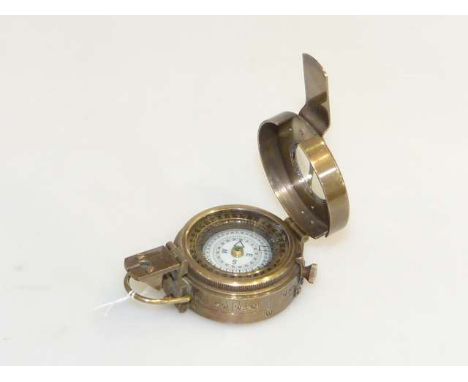 Brass compass, signed TG Co. Ltd