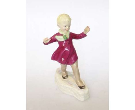 Royal Worcester figure by Doughty, 'January'