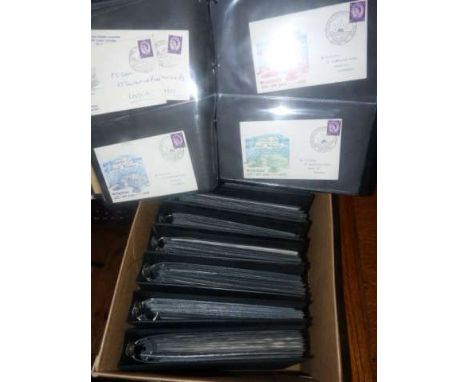 Large collection GB first day covers in eight albums 1960-87