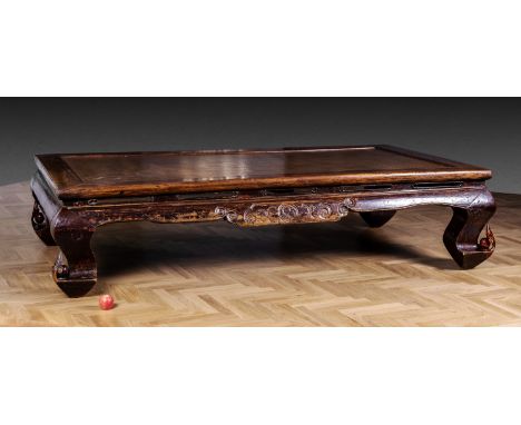 A MASSIVE AND RARE DAYBED, TA, QINGChina, Qing Dynasty (1644-1912), c. 18th century. The large bed with a rectangular frame e