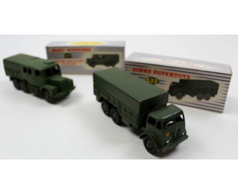 Dinky. Two Boxed Dinky Supertoys, comprising 622 10-Ton Army Truck & 689 Medium Artillery Tractor