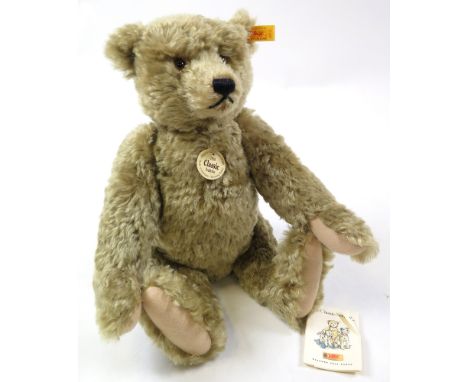 Steiff - Handmade Mohair Teddy Bear - "1920 Classic Teddy Bear". With Steiff Golden Stud In Ear, Internal Growler, moveable L