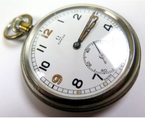 Omega British Military Issue General Service Time Piece (GSTP). Marked on the back G.S.T.P Y01376 with Arrow mark