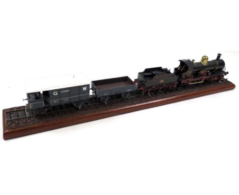 Professionally made (scratch built) O Gauge GWR fine scale 4-4-0 Duke Class No 3289 Trefusis display