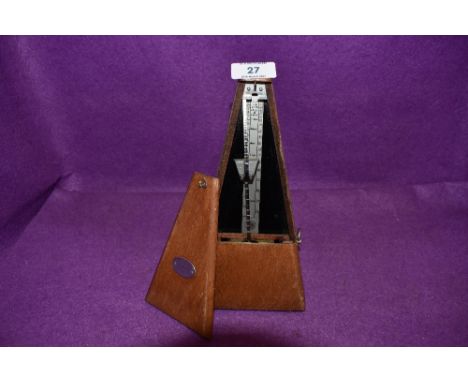 A Maelzel Paquet music metronome