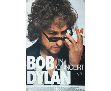 BOB DYLAN IN CONCERT, Blackbush, 1978, original poster, 84.5cm x 60cm. 