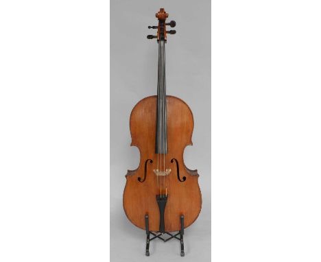 Cello 29 1/8" two piece back, labelled 'Carlo Bergonzi Cremona Fecit **24' and second label 'Attuned by William Hawes Northam