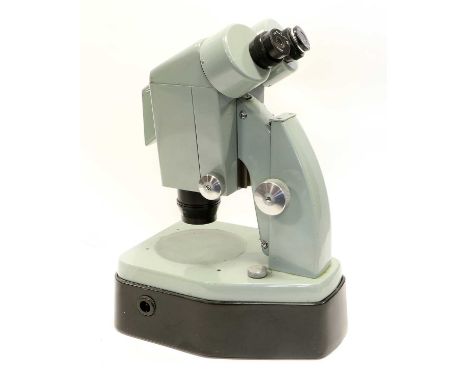 Three Cased Microscopes (i) Watson &amp; Sons Stereo no.92805, black lacquered (ii) Cooke, Troughton &amp; Simms binocular, b
