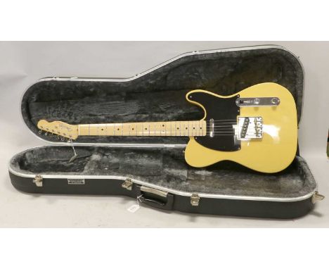 Fender Baja Telecaster Guitar no.MX11227493 (2011) Made in Mexico, neckplate reads 'Fender Custom Shop Designed', blond body,
