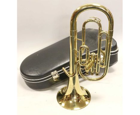 Tenor Horn By Amati Kraslice serial no.223543, model no.AAH211 cased with mouthpiece