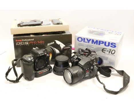 Olympus E10 Camera  with f2-2.4 9-36mm lens; Olympus Tele Extension Lens Pro; Kodak DCS Pro 14n Camera (all in original boxes