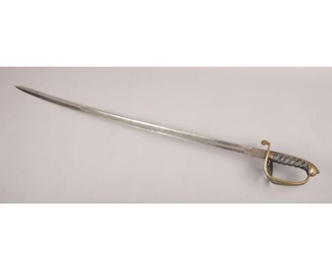A general officers sword marked Pulford &amp; Sons (1845 pattern), Saint James' Street, London, with broad arrow mark and wir