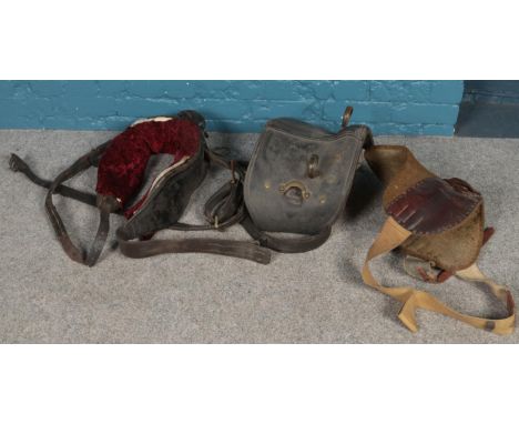 A quantity of vintage horse tack.  