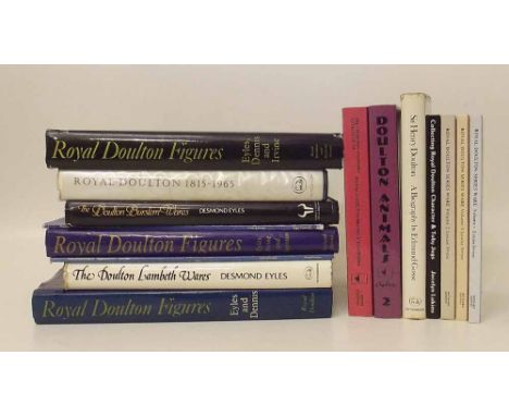 Fourteen ceramic reference books relating to Doulton. Condition report: see terms and conditions'.
