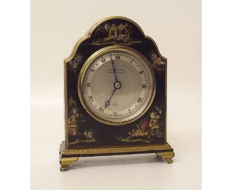 Small chinoiserie mantel clock (Pidduck & Sons). Condition report: see terms and conditions'.