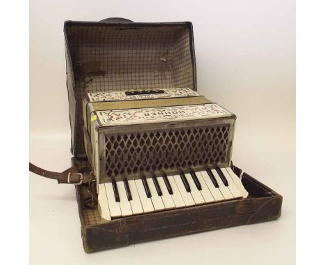 Hohner The Soloist, cased accordion. Condition report: see terms and conditions'.