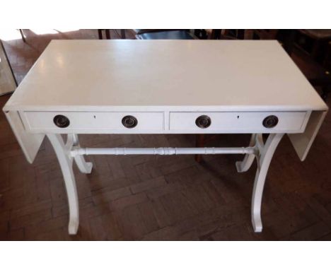 Modern painted sofa table. Condition report: see terms and conditions'.