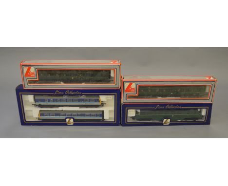 OO Gauge Lima 3 x Railcar/DMU's. BR green 2 car set, BR green Ex GWR railcar & Class 101 Regional Railways 2 car set. All G/V