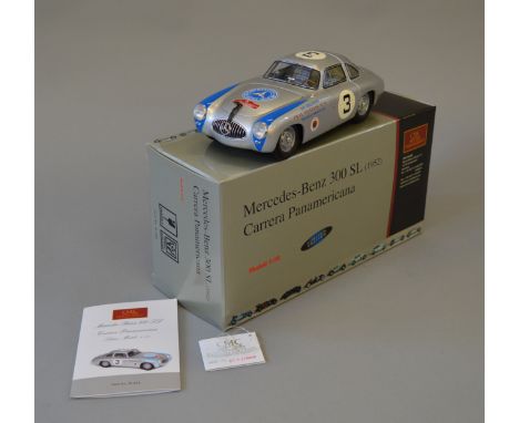 CMC #M-058 Mercedes-Benz 300 SL (1952) Carrera Panamericana, 1:18 scale, ltd.ed. 272/3000. Boxed, inner packaging appears uno