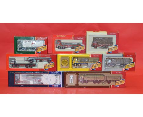 Eight Corgi 1:50 scale diecast haulage models: seven Road Transport Heritage; CC12509. Boxed and overall appear E. (8)