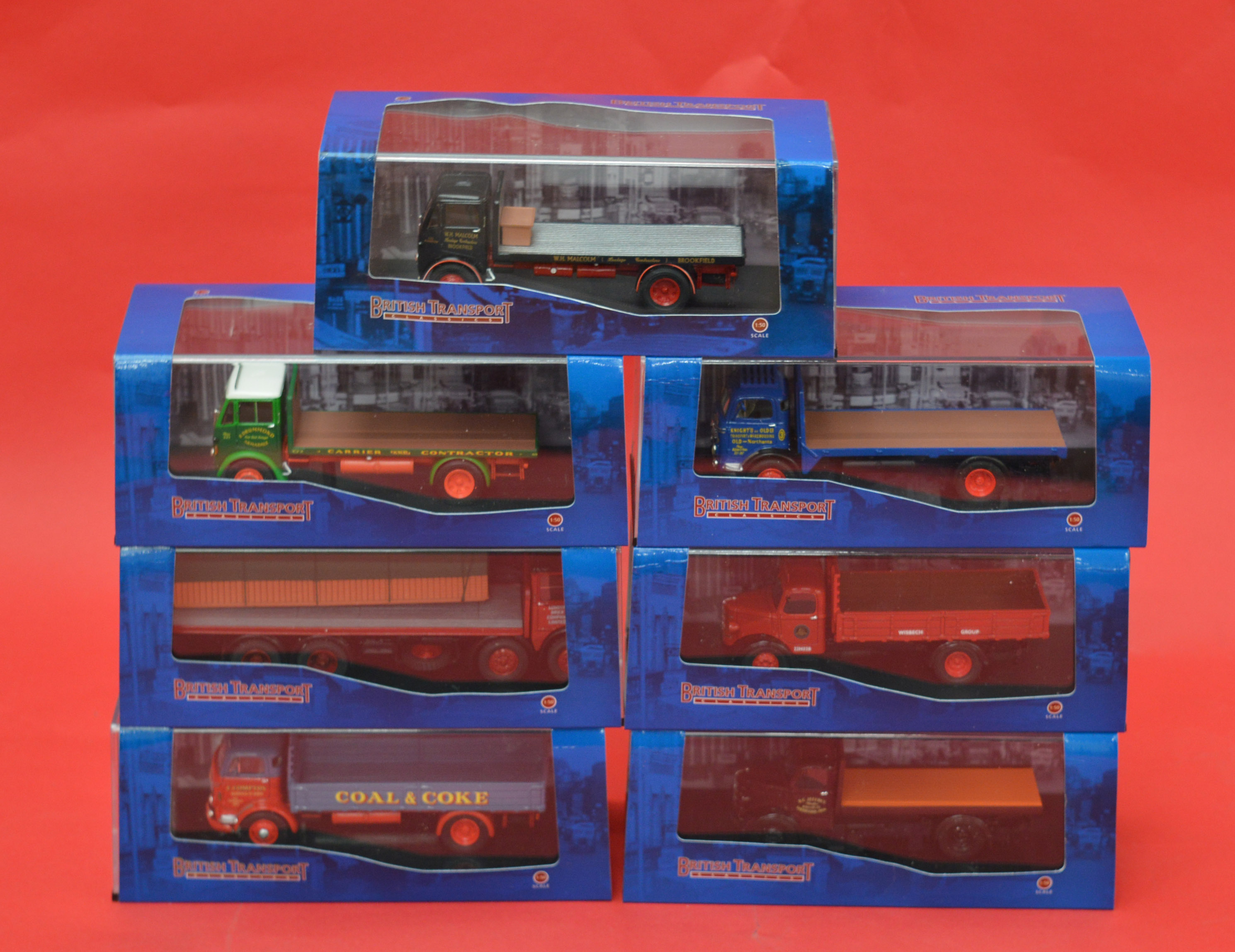 Seven British Transport Classics 150 scale hand built diecast models