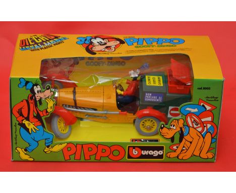 Bburago #8005 Pippo (Goofy) 1:18 scale diecast model car. Boxed and E.