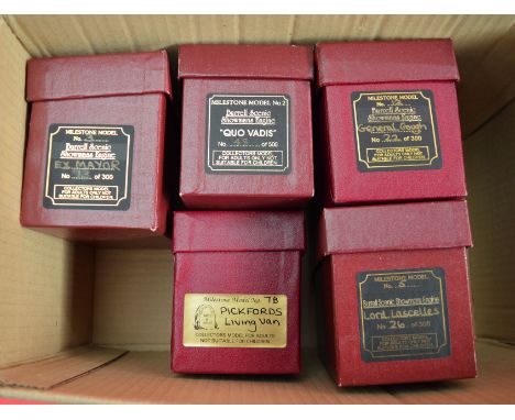 Five Milestone Models: #3 Burrell Scenic Showmans Engine, ltd.ed. 73/300; #2 Burrell Scenic Showmans Engine, ltd.ed. 48/500; 