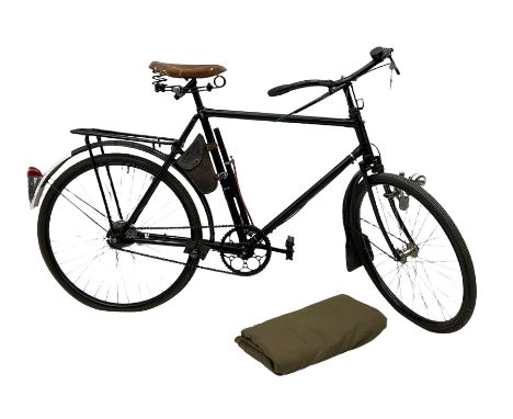 Swiss Army Bicycle 'Milit�rvelo' model no. "38264" "1950", with leather saddle Condition Report:Looks clean, however will not