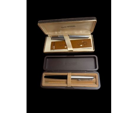 Sheaffer fountain pen with 14ct gold nib and a Parker fountain pen