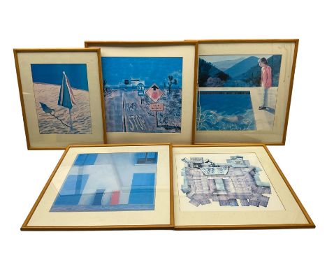 After David Hockney (British 1937-), five prints max 33cm x 34cm (5)