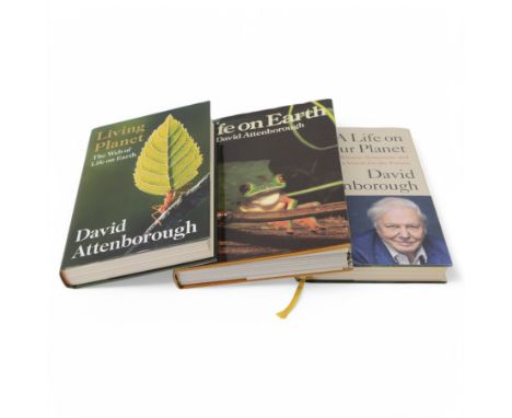 Attenborough, David; Life on Earth, Collins, London 1979 first edition hardback, together with A Life on Our Plant and Living