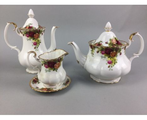 ROYAL ALBERT 'OLD COUNTRY ROSES' PART TEA AND COFFEE SERVICE