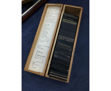 COLLECTION OF MAGIC LANTERN SLIDES, approximately 300, subjects including nursery rhymes, church architecture, Easter, scient