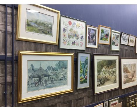 LOT OF STURGEON AND OTHER PRINTS