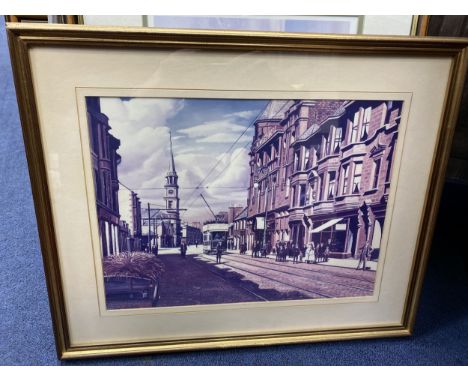DOROTHY BRUCE, DEAN CASTLE, KILMARNOCK watercolour, signed 26cm x 36cm Mounted, framed and under glass, along with a print en