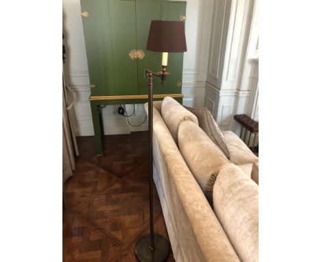Library Floor Lamp Finished In English Bronze Swing Arm Function With Shade 156cm (Room 206/7)