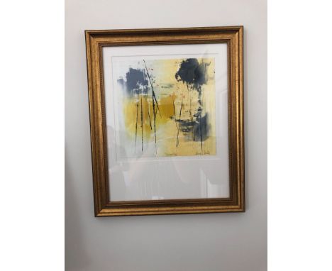 Heidi Koenig (German B1964 - ) Monotype Print Titled Tranquillity Signed And Framed 58 x 59cm (Room 201)