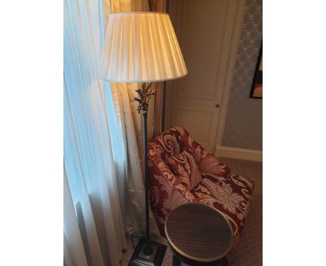 Heathfield And Co Coral Standard Lamp With Linen Shade 180cms (Room 110)