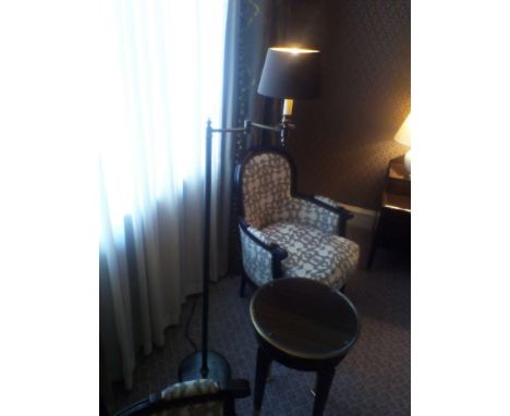Library Floor Lamp Finished In English Bronze Swing Arm Function With Shade 156cm (Room 114)