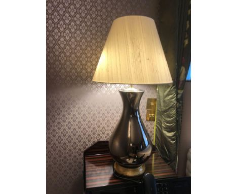 A Pair Of Heathfield And Co Louisa Glazed Ceramic Table Lamp With Textured Shade 77cm (Room 227)