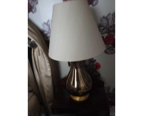 A Pair Of Heathfield And Co Louisa Glazed Ceramic Table Lamp With Textured Shade 77cm (Room 140)