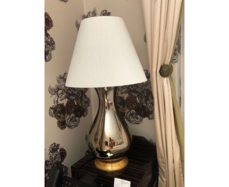 A Pair Of Heathfield And Co Louisa Glazed Ceramic Table Lamp With Textured Shade 77cm (Room 238)
