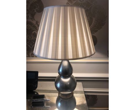 Heathfield And Co Gourd Textured Ceramic Table Lamp With Shade 70cm (Room 209)
