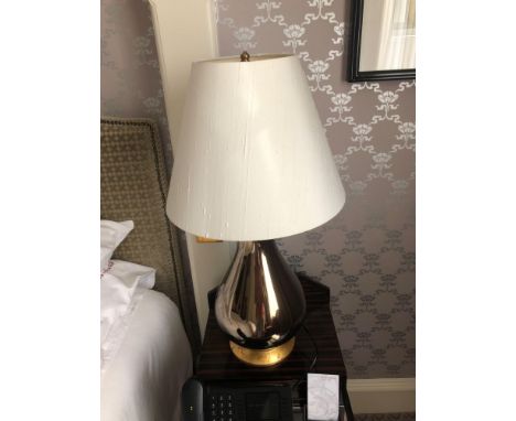 A Pair Of Heathfield And Co Louisa Glazed Ceramic Table Lamp With Textured Shade 77cm (Room 231)