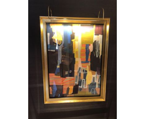 Abstract Lithograph Print Untitled 85 x 65cm (Room 240)