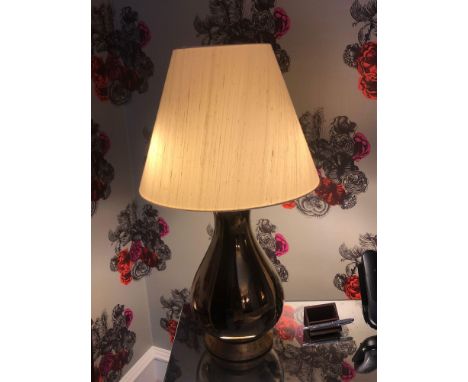 A Pair Of Heathfield And Co Louisa Glazed Ceramic Table Lamp With Textured Shade 77cm (Room 228)