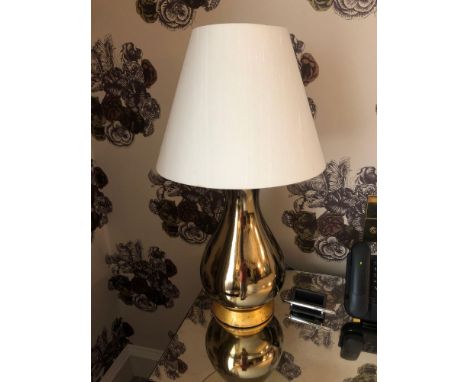 A Pair Of Heathfield And Co Louisa Glazed Ceramic Table Lamp With Textured Shade 77cm (Room 230)