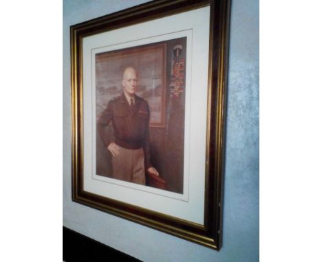 A Half-Length Portrait Of General Eisenhower In Uniform 66 x 75cm (Room 104)